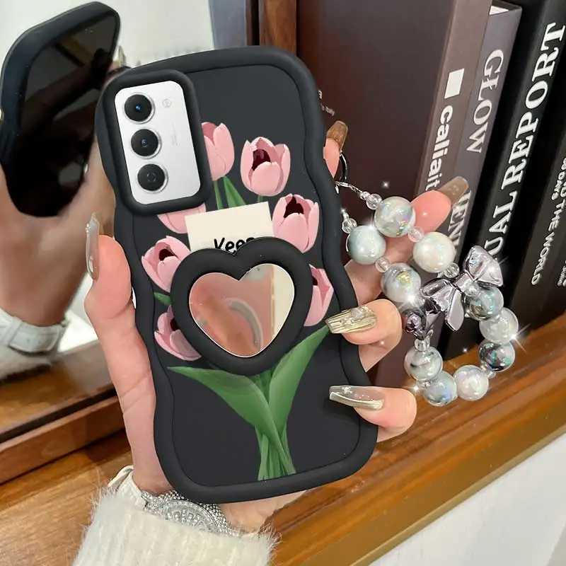 Stay Happy Phone Case Set with Lanyard and Stand - 3 Piece Bundle