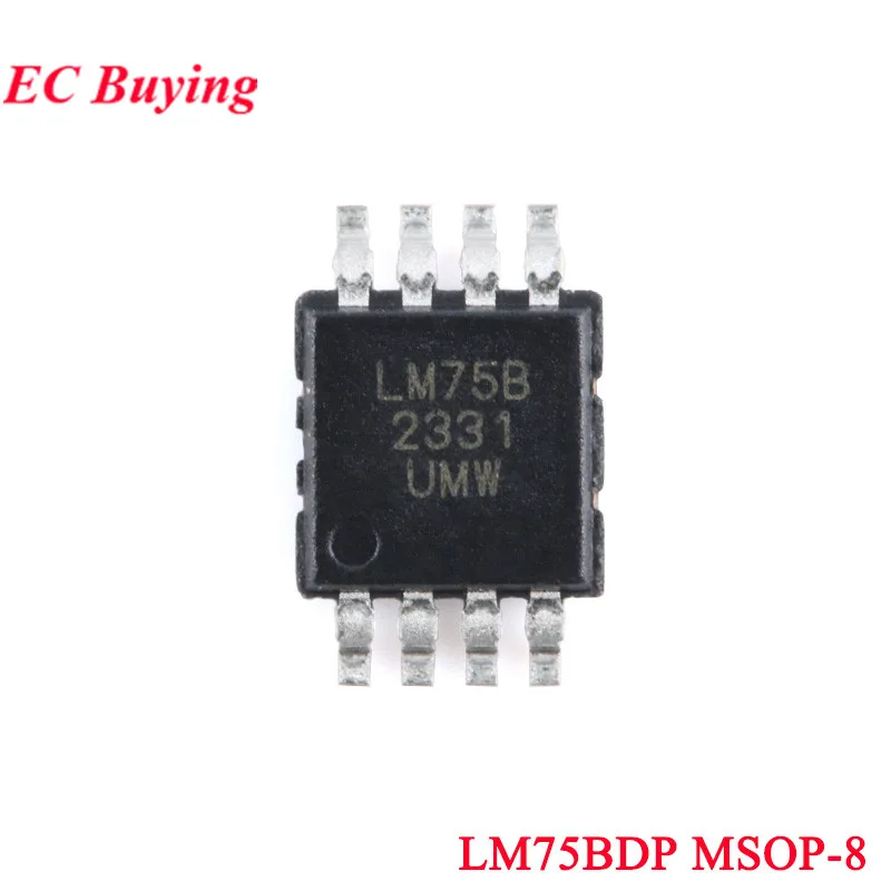 50 Stück/1 Stück DS18B20U 18B20 DS18B20 DS18B20Z LM75BD LM75B LM75BDP SOP-8 MSOP-8 Einzelbus Digitaler Temperatursensor Chip IC – Detail 6