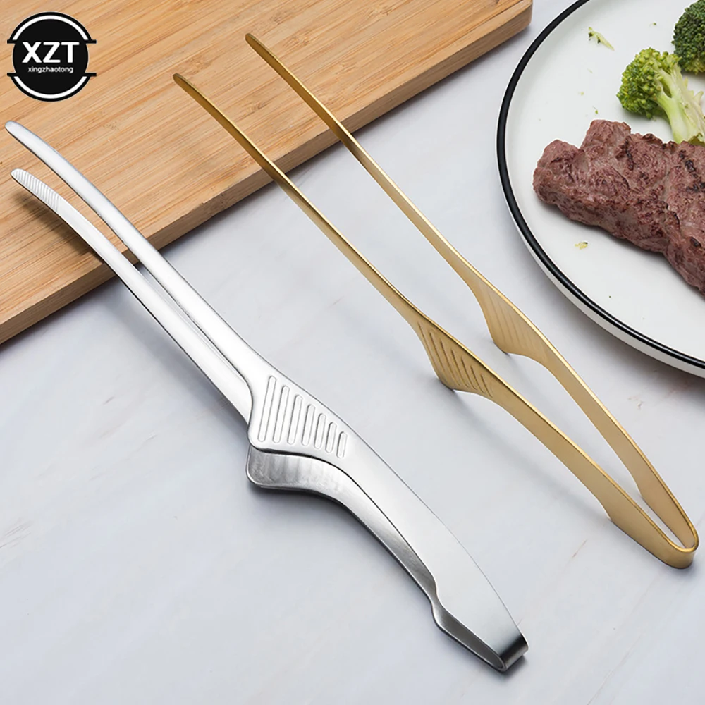Delicate Koreanischen Metall Grill Clips Anti-slip Selbst-standing Zangen Multi-zweck Lebensmittel Clips Küche Gadgets Grill zubehör