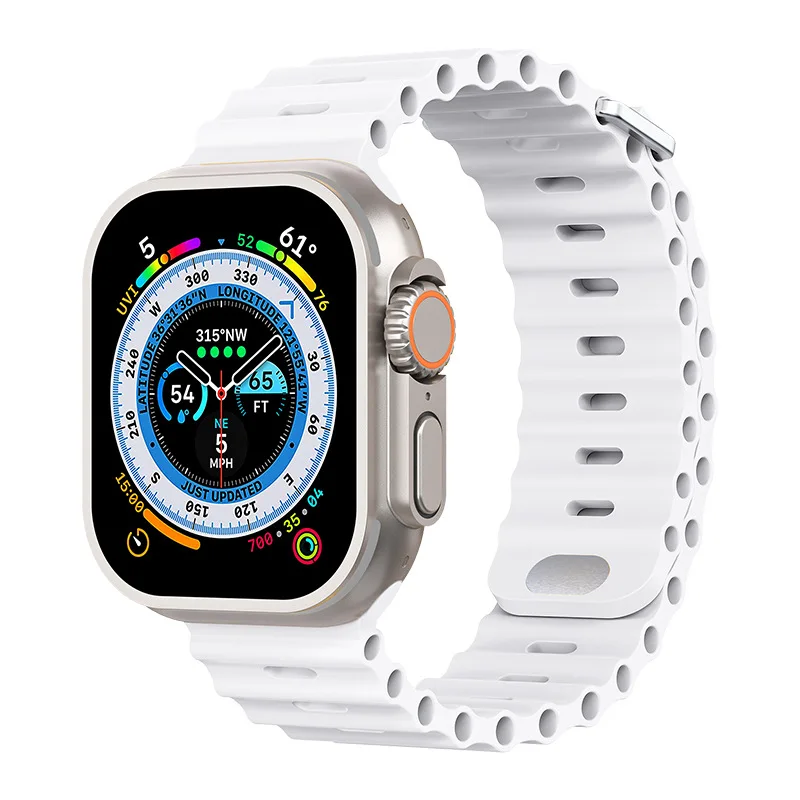 Breathable Silicone Strap for Smartwatch - Multiple Sizes