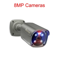Advanced Outdoor AI Security Camera with Two - Way Audio and 4K Video Surveillance - 48V POE 8MP Camera