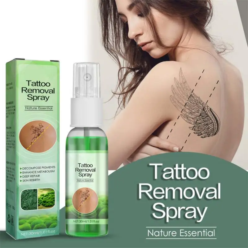 

1~15PCS Green Algae Tattoo Removal Spray Painless Scarless Quick Removal Maximum Strength Body Tattoo Cleaning Fades Tattoos