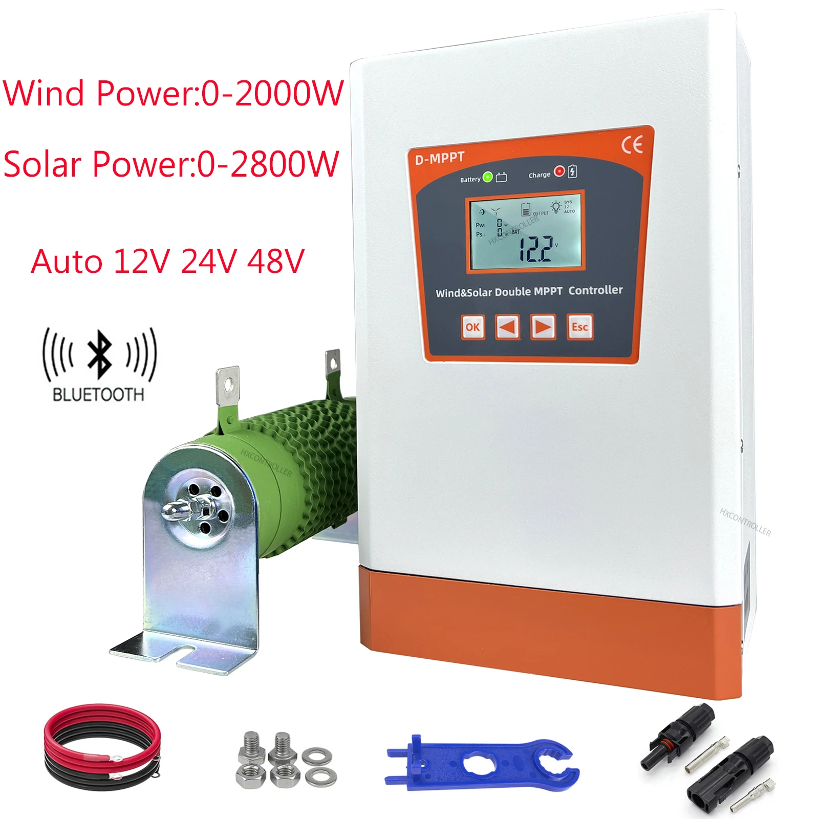 12V 24V 48V 4800W Hybrid Wind Solar Charge Controller MPPT Wind