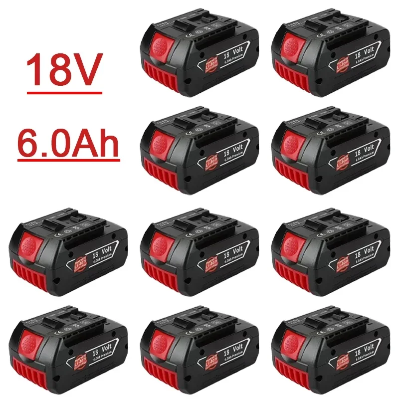 

Free Shipping for Bosch 18V Battery 6.0Ah Electric Drill 18V 6000mAh Rechargeable Li-ion Battery BAT609 BAT609G BAT618 BAT618
