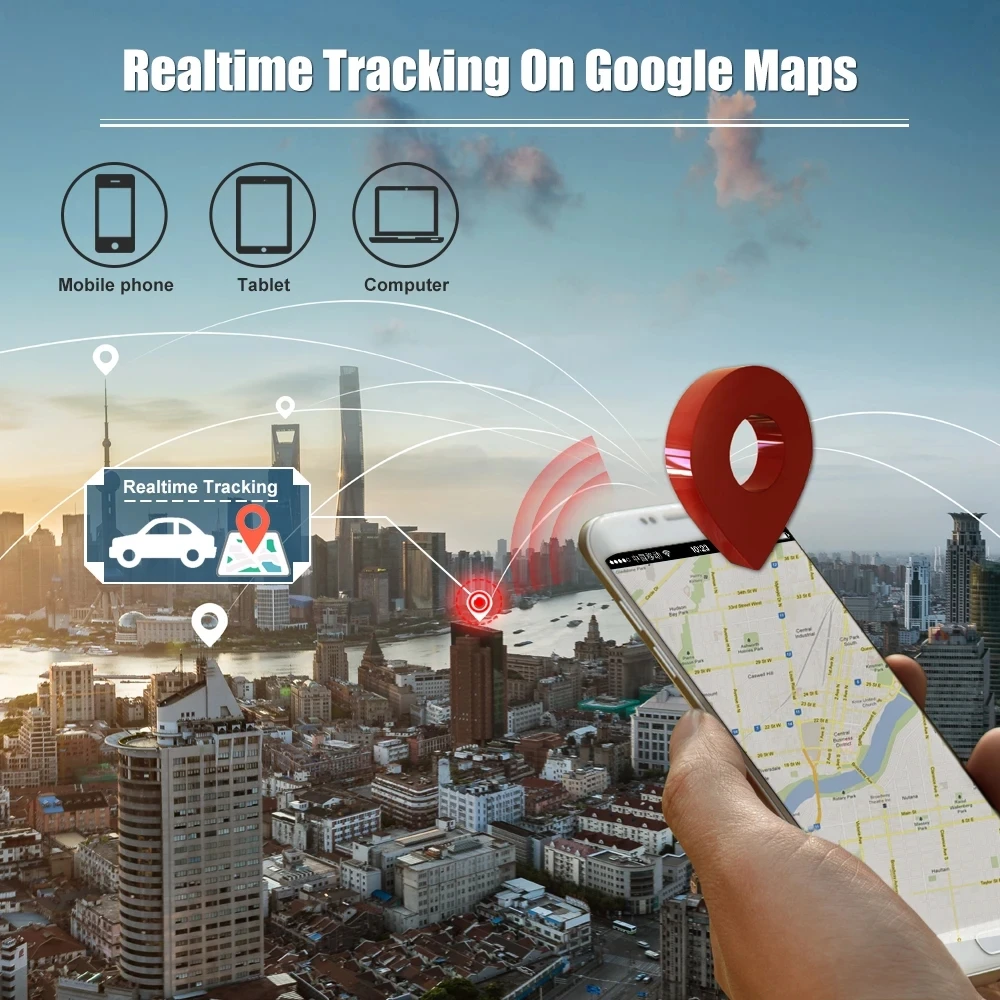 TKSTAR TK806 2G GSM Car GPS Tracker Locator 150mAh Battery DC 10V-80V Cut Off Oil Power Real Time Tracking Lifetime Free Web APP