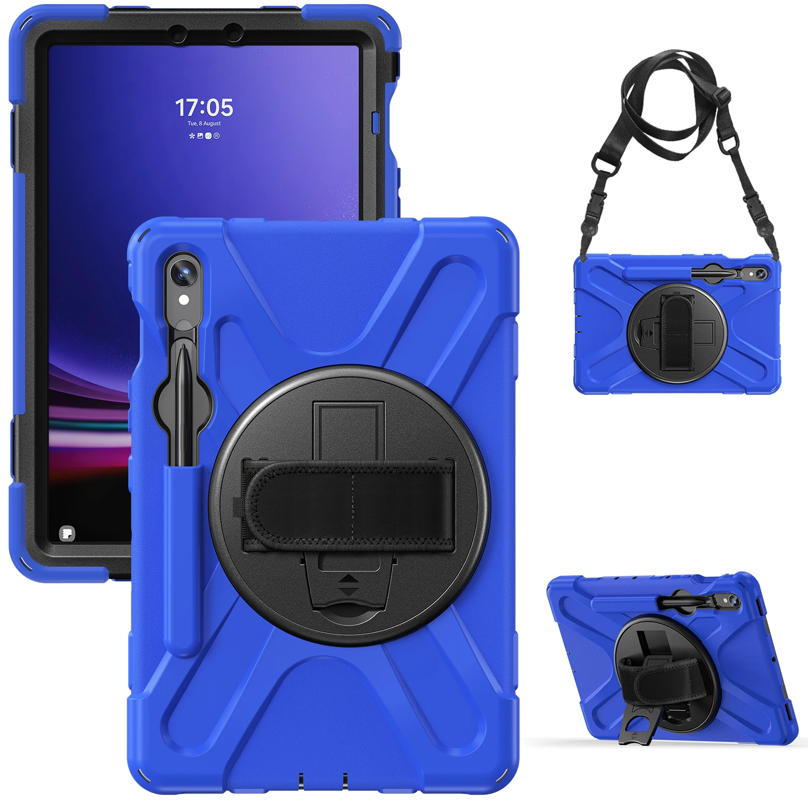 Rugged Rotating Stand Tablet Case with 360° Protection