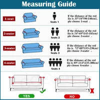 Water Repellent Sofa Cover Stretch Couch Cover Sofa Slipcover with Anti-Slip Foams Washable Furniture Protector for Kids, Pets 2