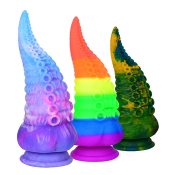 Huge Monster Dildo Lesbian Anal Toys Suction Cup Octopus Tentacle Artificial Penis Animal Dildo Sex Toy for Women Adult 5
