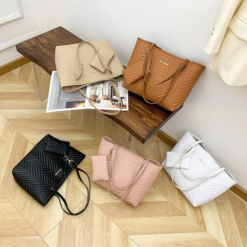 2PCS/Set Women's Travel Wallet, Coin Wallet, Women's Handbag, Fashionable and Simple Mother Bag, Multifunctional Tote Bag