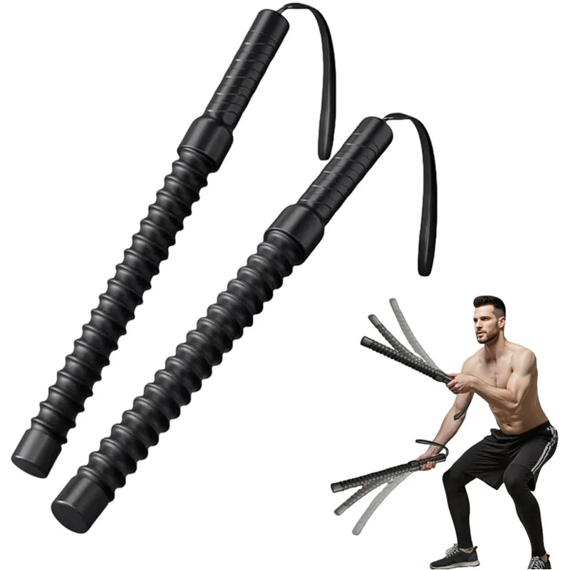 1pair Strength Train Bar Ergonomic Fitness Grip Bar Biceps Triceps Strengthener Spring Arm Strength Expander Arm Muscle Trainer