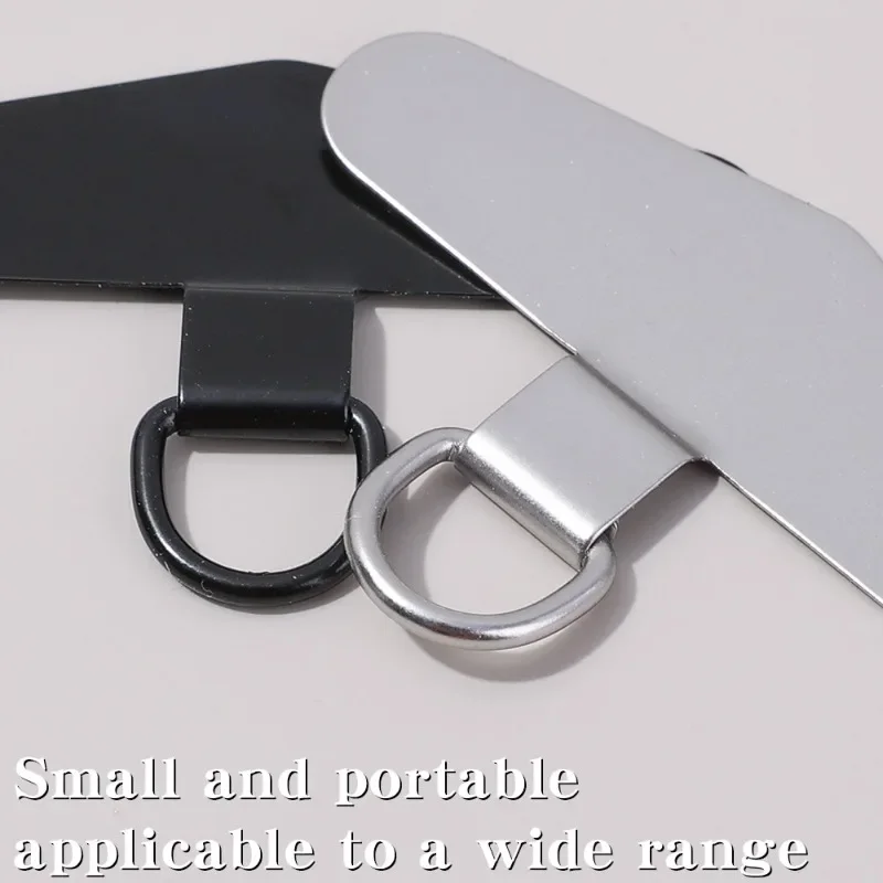 Universal Ultra-Thin Stainless Steel Phone Tether Tab and Lanyard Strap Set