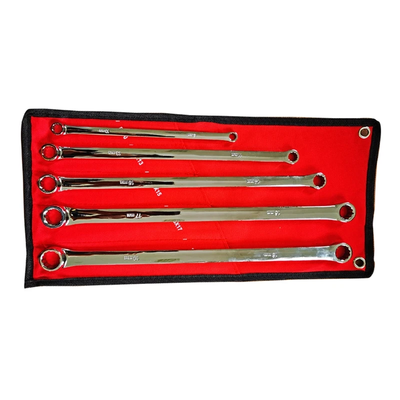 5 Pack for Extra Long Box End Wrench Set Ratcheting Wrench Kit Metric 8