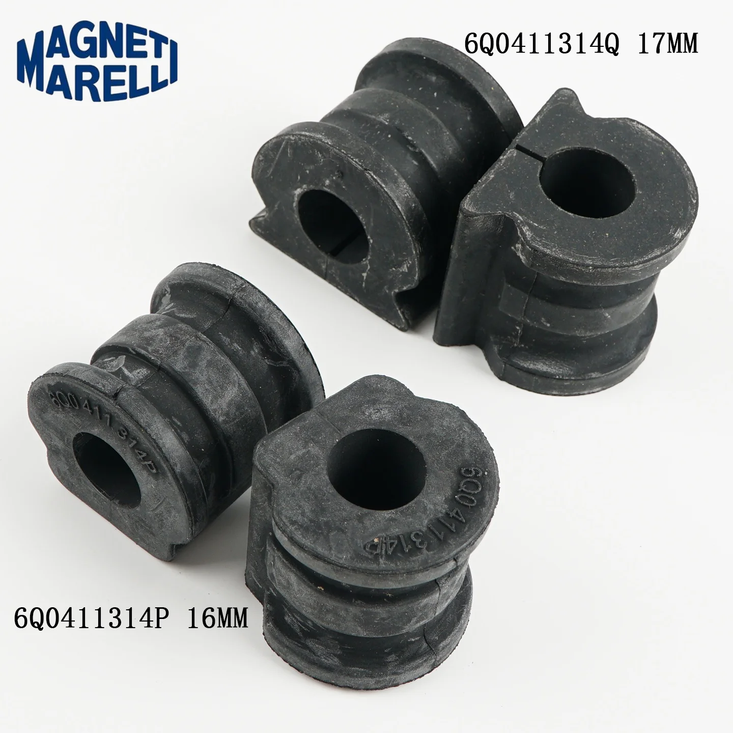 2PCS 6Q0411314L 6Q0411314Q VW 크로스 폴로 스코다 래피드 스페이스백 파비아 아우디 A1 용 고품질 프론트 스태빌라이저 부싱