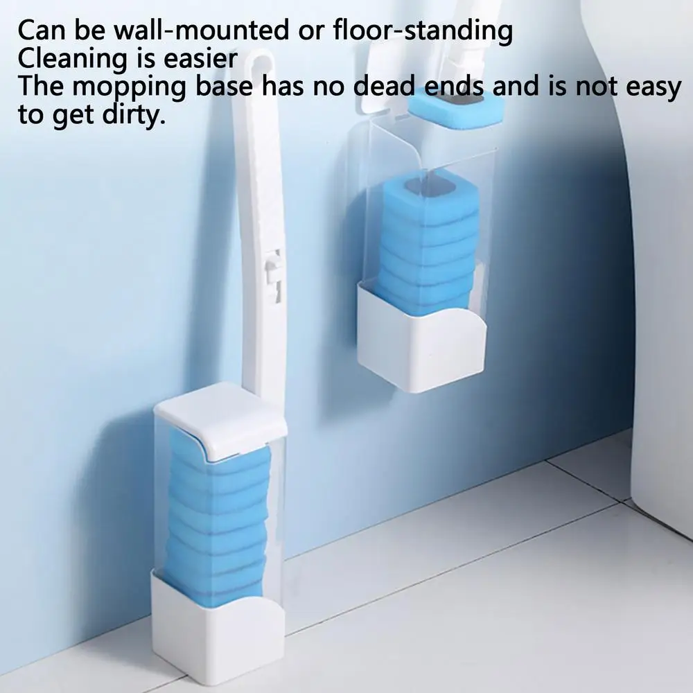 Description Picture 4 of itemToilet Brush Replaceable Toilet Bowl Cleaning System Convenient Cleaner Wands & Brush with Refills Cleaner Refill Pads Wall