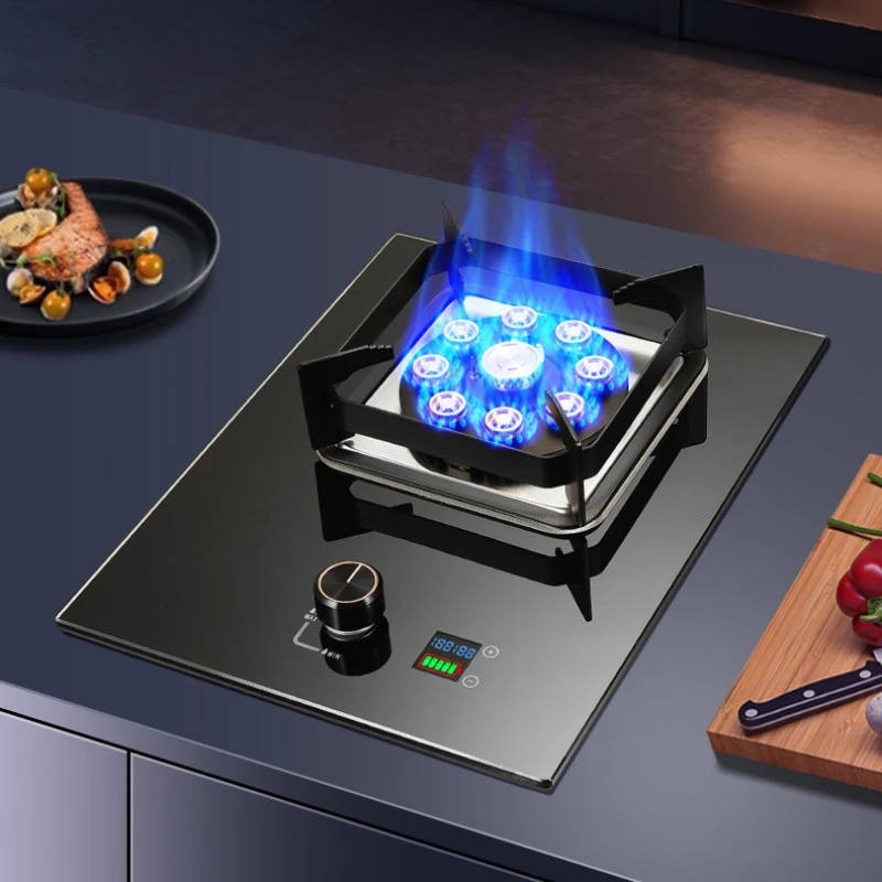 Small and Exquisite Kitchen Energy-saving Energy Gas Stove Household Fire Natural Gas Liquefied Stove Timing