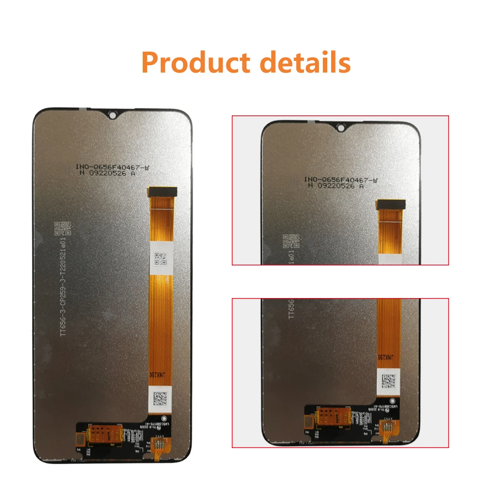 6.6 LCD Touch Screen Display with Frame Digitizer for TCL - Replacement Parts