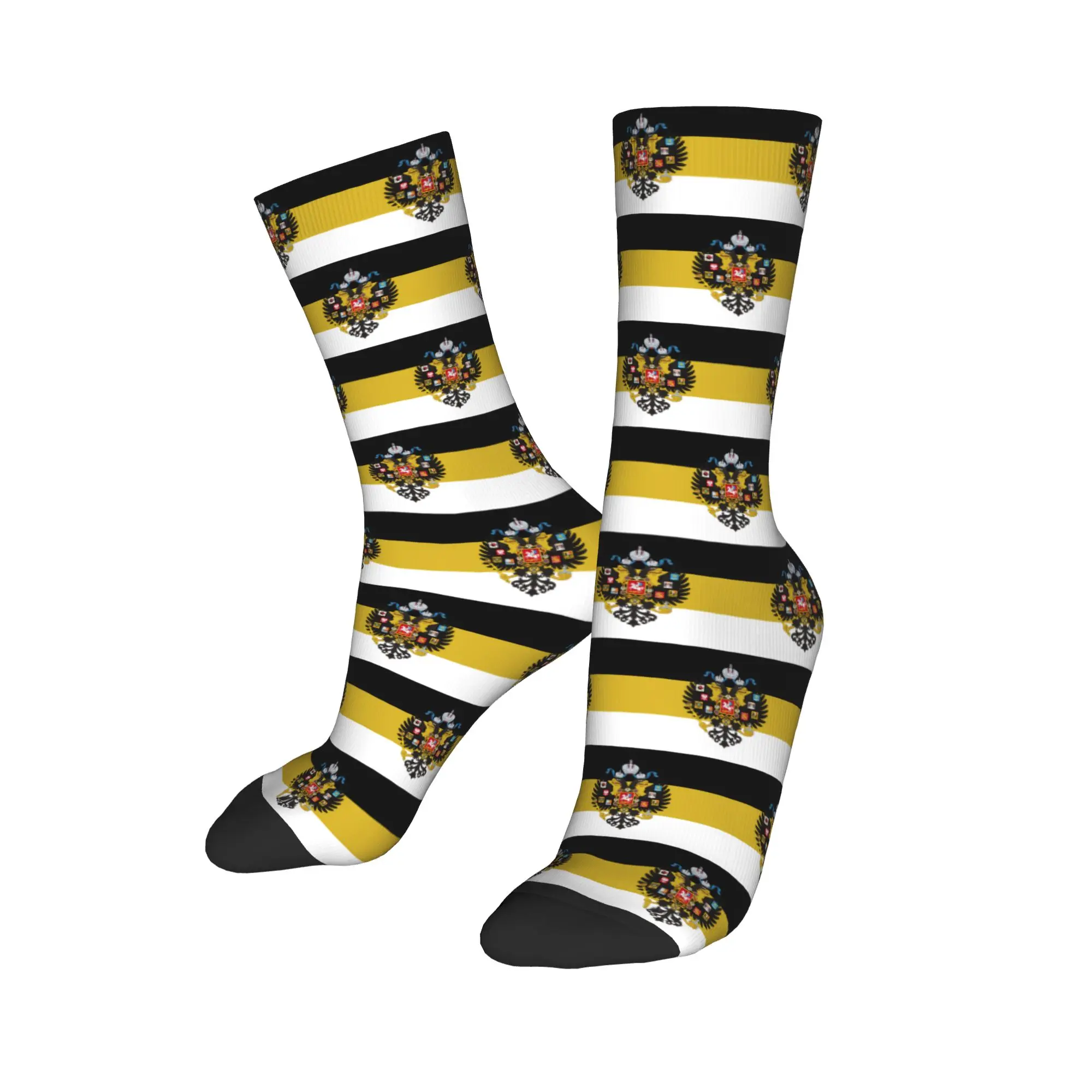 Retro Soviet Flag Crew Socks - Warm Fashionable Hammer and Sickle Design