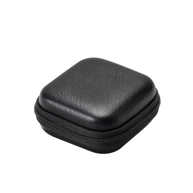 Small Leather Headphone Protective Bag Lightweight Box Small Headphone for Case Cover for Headsets Headphone for Case Color