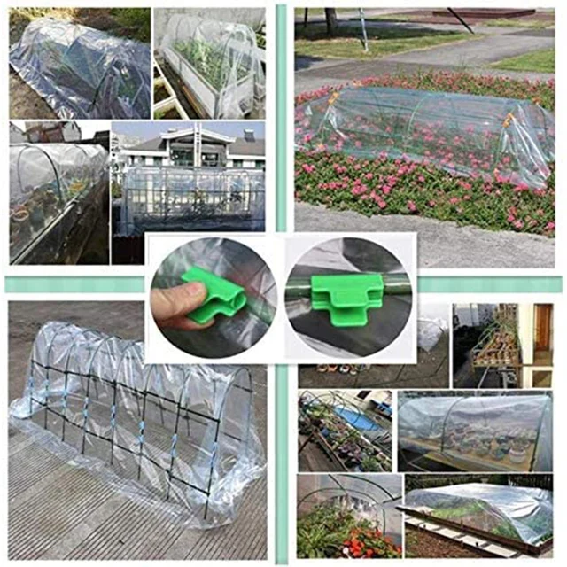 10 Darabos Üvegházhatású Film Bilincsek 11 Mm 16 Cm-Es Keretcsövek-Klip-Madár Nettó Virágzation Tárolókészlet Kertészeti Szerszámok - Image 4