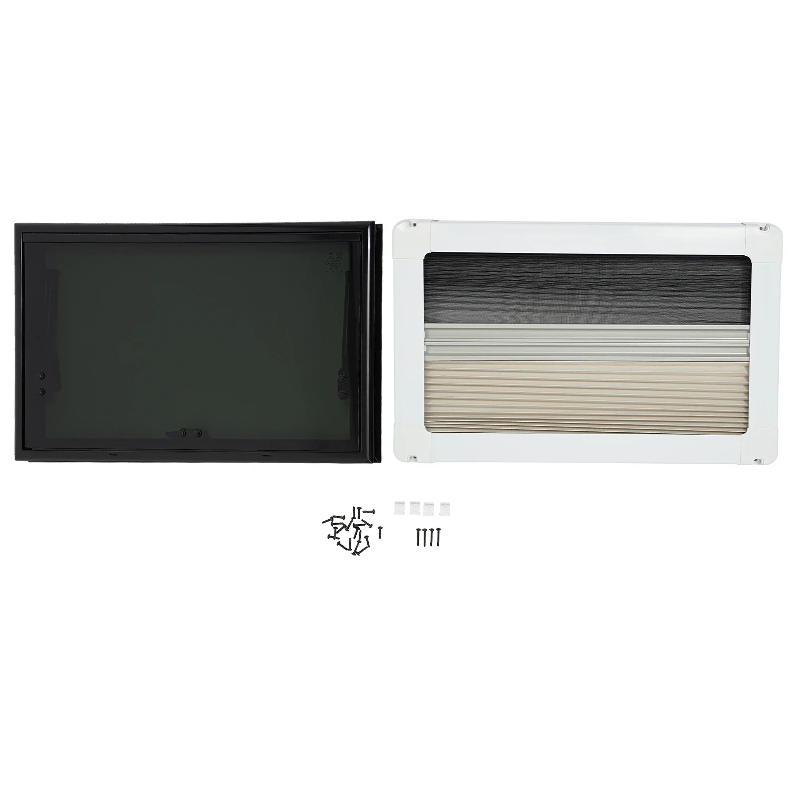 500 x 300 mm RV-Aussteckfenster mit abgerundeten Ecken und geraden Ecken aus gehärtetem Glas für Wohnmobile, Wohnwagen, Wohnmobile, mit Bildschirm – Detail 26