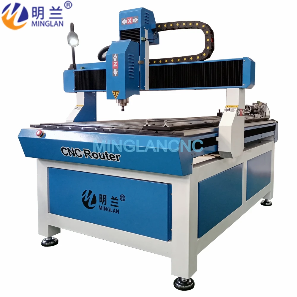 

6090 1212 1224 1325 Wood CNC Router 4 Axis 2.2kw Spindle 900*1500mm Cutting Engraving Machine