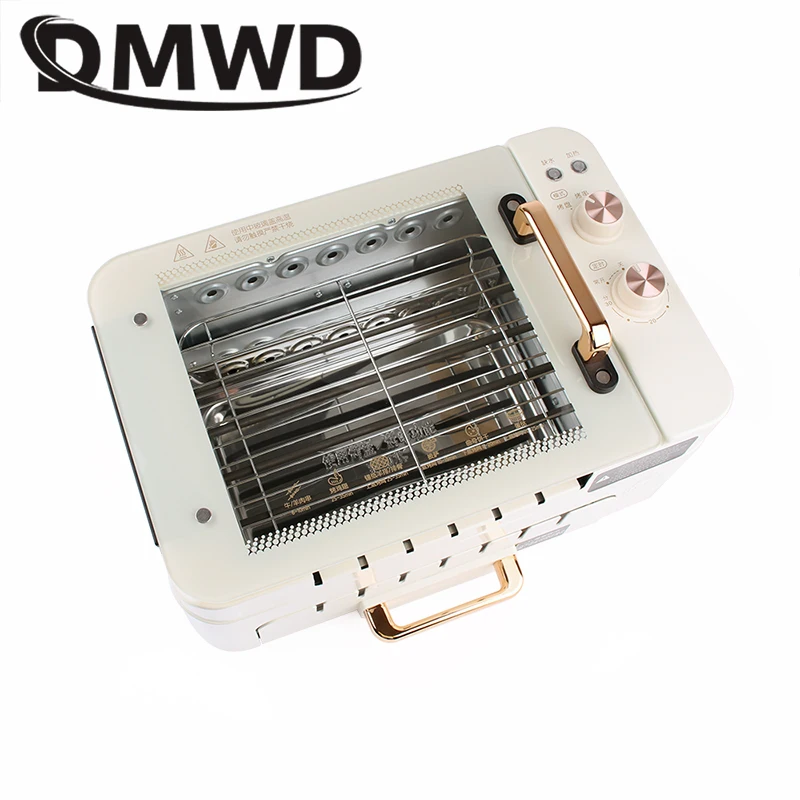 Electric Oven Smokeless Automatic Rotating Lamb Skewer Kebab BBQ Machine Barbecue Grill Roaster Hot Pot Stove Griddle Frying Pan 6