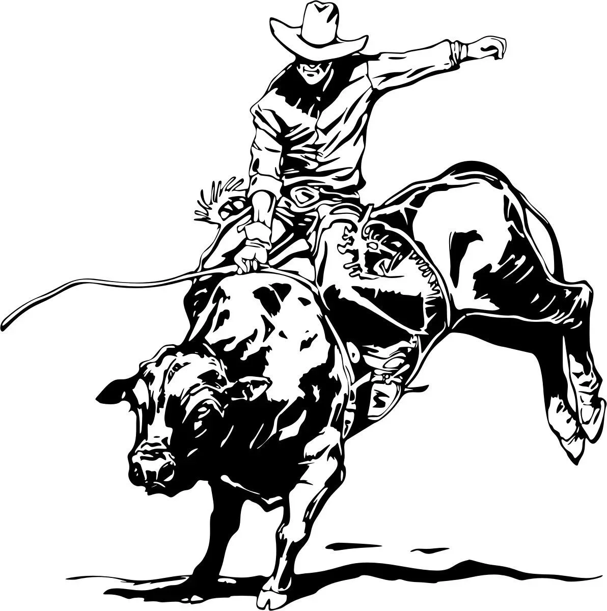 Per Bull Riding Decal #5 Western Rodeo Truck Window Stickers, Decalcomania In Vinile Fustellato Per Finestre, Auto, Camion, Cassette Degli Attrezzi, L