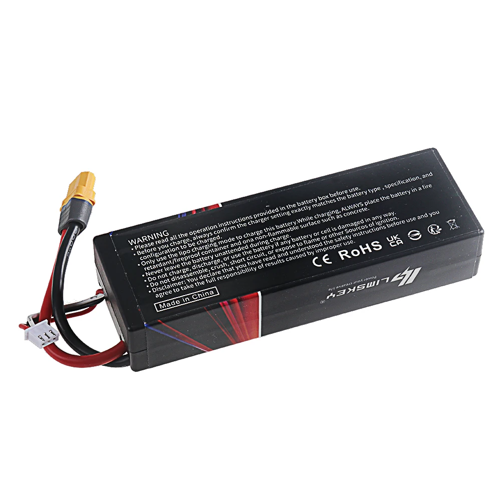 Batterie Lipo 2S 7.4V 5000mAh 60C XT60/T pour Voiture RC Drone