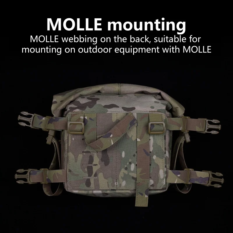 Expander Kit MOLLE Large Roll Pouch Padded X Harness Outdoor Camping Chest Rig Accessories Alpha Expansion Pack 4