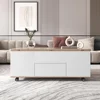 Lift Top Coffee Table with Extendable Tabletop, Storage Drawers & Cabinet 4