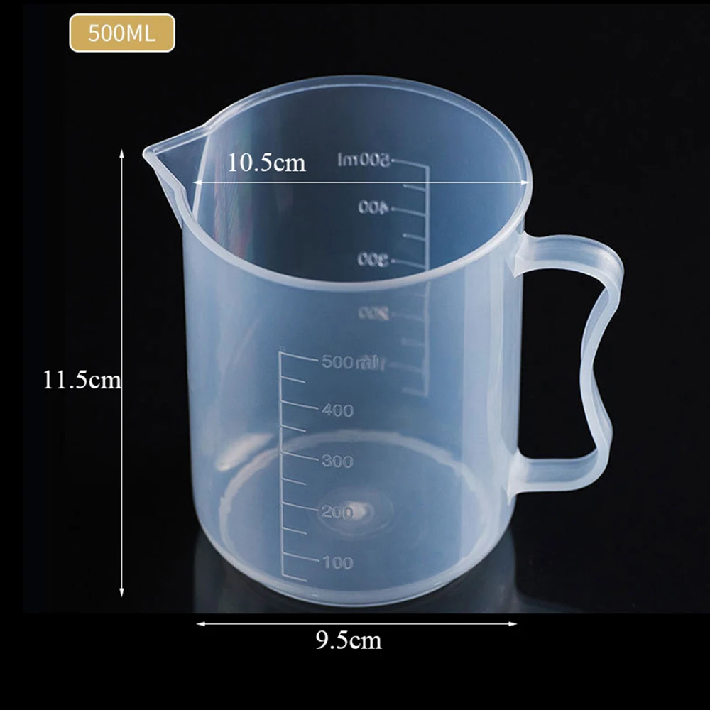 25-500ml Small Measuring Cup Transparent Jug Tool Kitchen Beaker