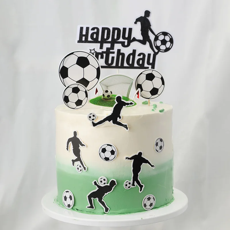 1set Football Cake Topper for Kids Birthday Party cake topper,cake toppers,cake decorations,birthday party supplies,party decorations