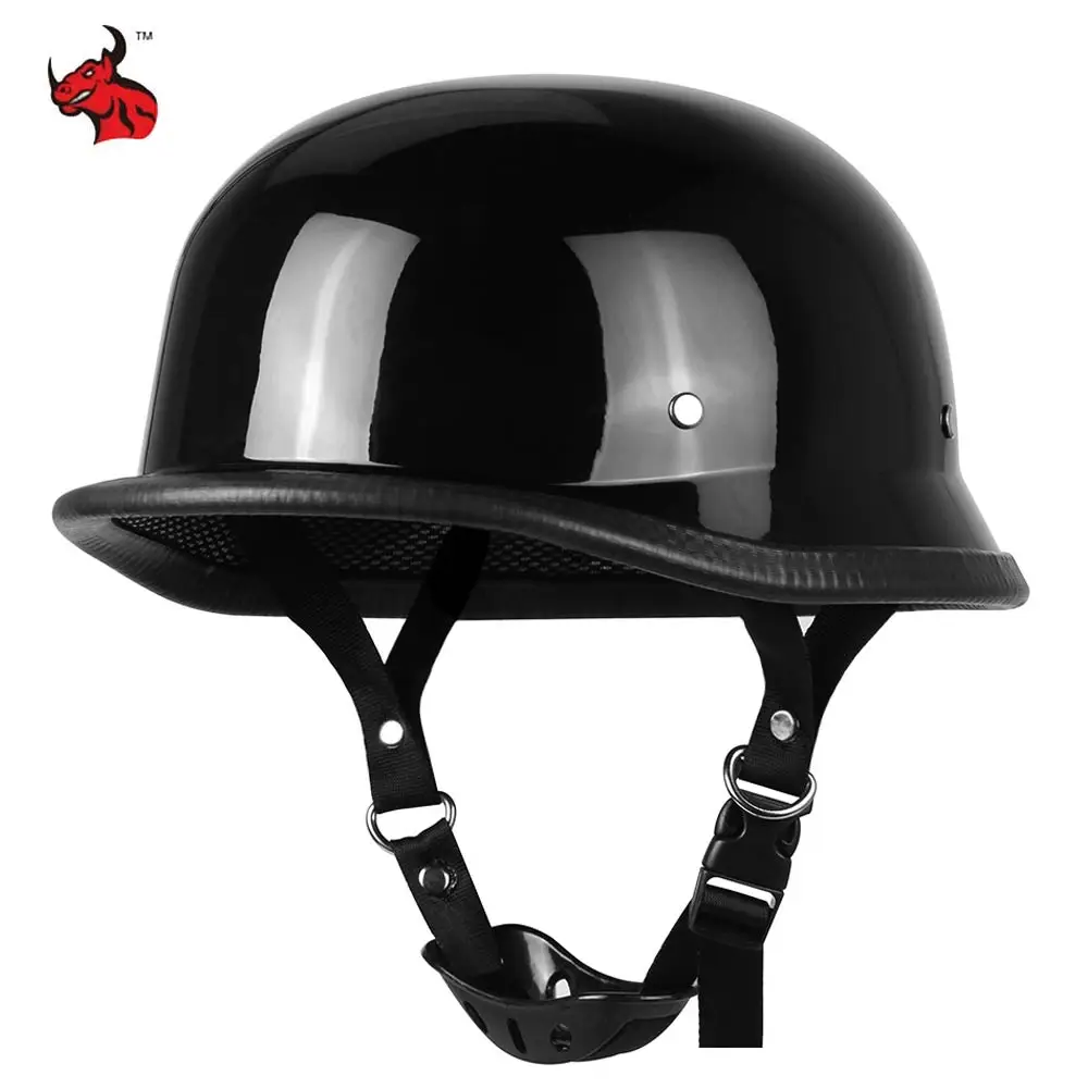 Casco Moto Retrò Moto Casco Scooter Vintage Mezza Faccia Biker Moto Crash Moto Casco Moto
