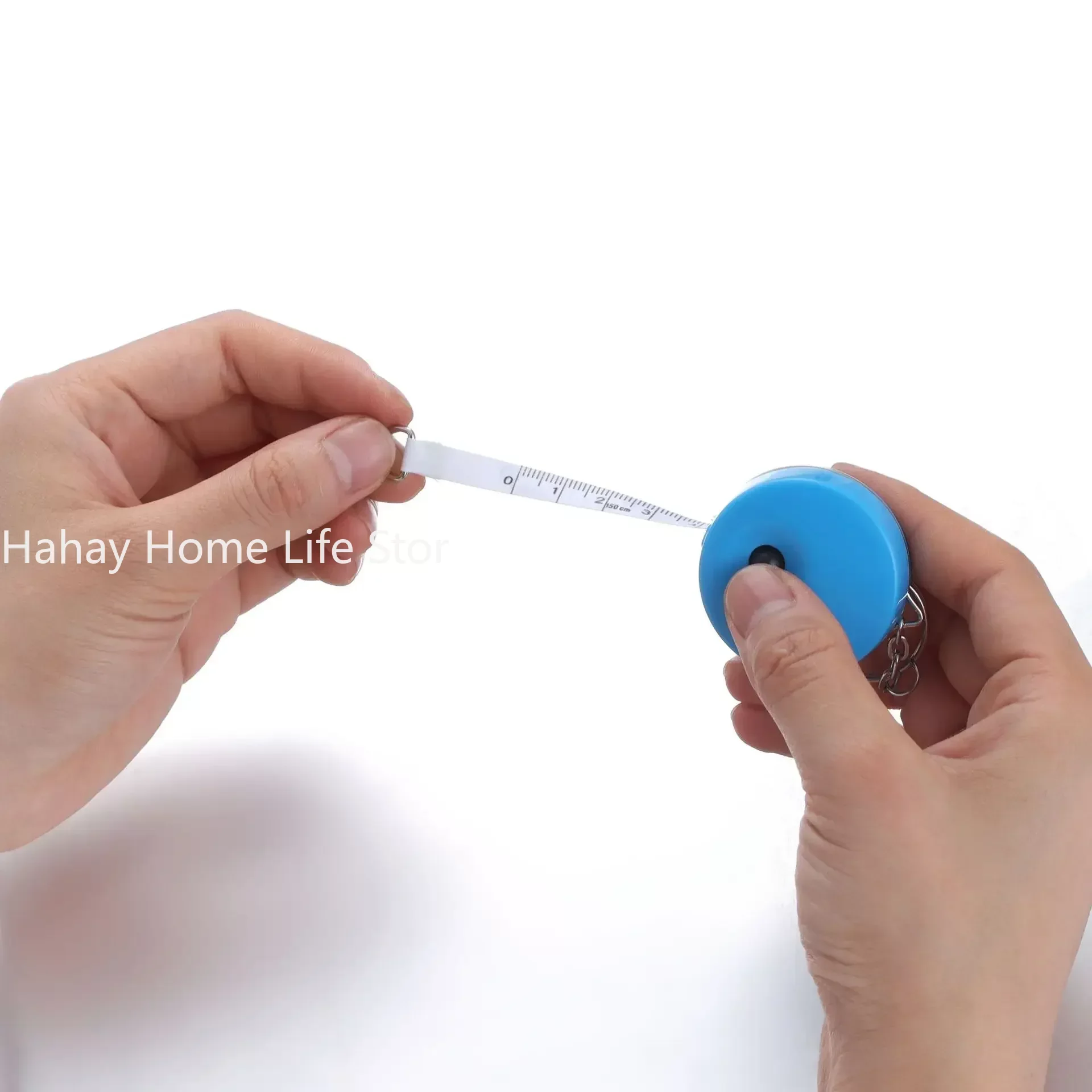 Practical Candy Color Keychain Tape Measure 1.5 Meters Quantity Clothing Size Tape Measure Small tape measure