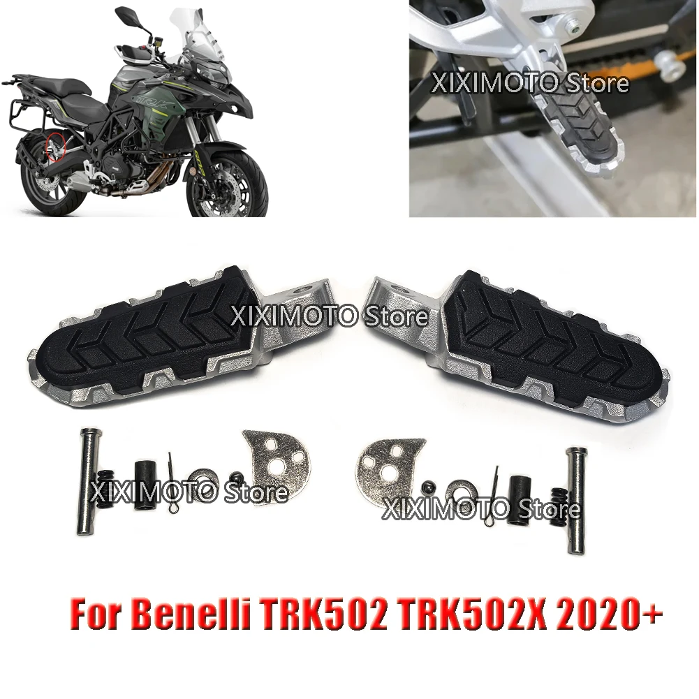 Motorcycle Rear Footrests Foot Rests Pedals For Benelli TRK502 TRK502C TRK502X BJ500GS-A/D motorcycle accessories motorcycle foot pedals motorcycle footrests