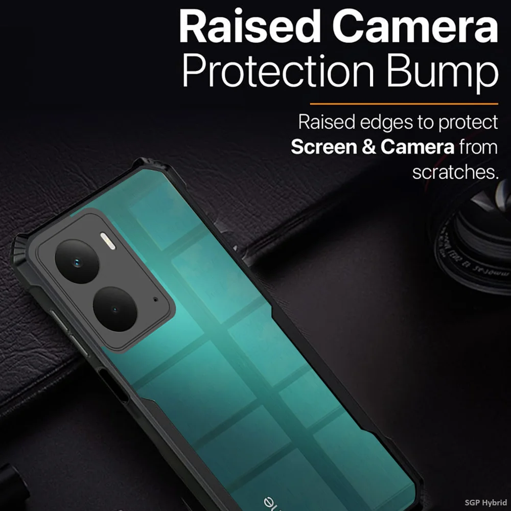 Acrylic Clear Back Cover with Ring Stand Holder - Shockproof Case