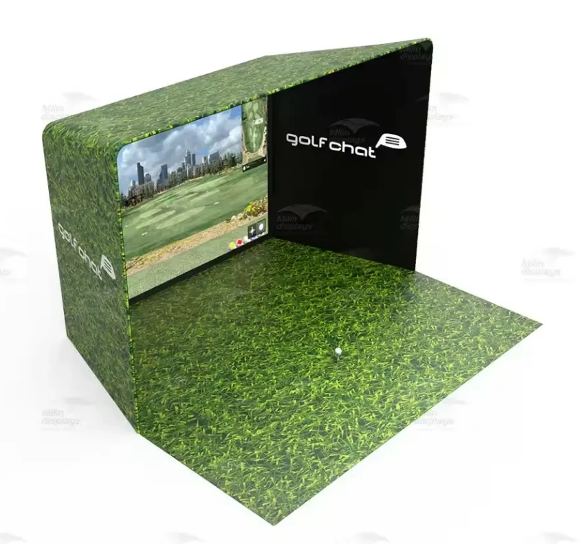 Complete set of outdoor golf simulator with frame 10x8 FT golf ...