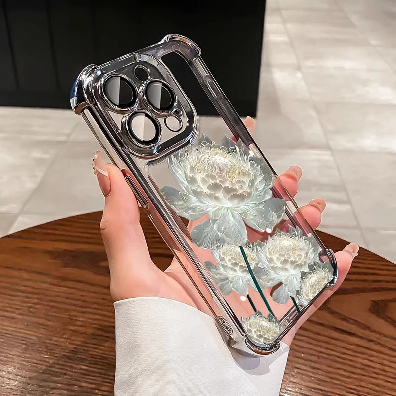 Cute Electroplated Protective Phone Case