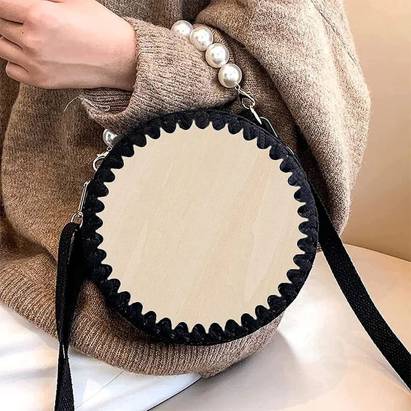 Description Picture 6 of itemCrochet Basket Base 10/15/20/25cm Unfinished Blank Cross Stitch Carved Hand-Woven DIY Crafts Supplies Basket Wooden Round Bottom