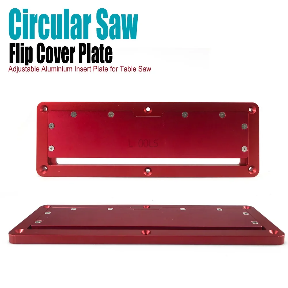 Electric Circular Saw Flip Cover Adjustable 45 Degree Table Saw Embedded Cover Plate Router Table Insert Plate Woodworking Tool