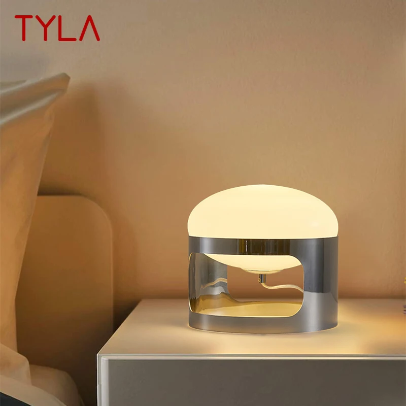 

TYLA Nordic Glass Table Lamp LED Creative Simplicity Bedside Desk Light for Home Living Bedroom Decor