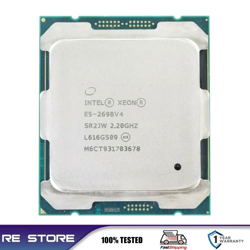 Intel Xeon E5-2698 v4 2個セット 稼働品 Intel xeon e5 2698 v4 cpuプロセッサ、2.2ghz、20コア、lga