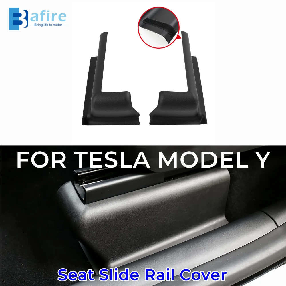 

BAFIRE Under Seat Slide Rail Pad Cover For Tesla Model Y Protector Scuff Plates Seat Track Anti-Kick Corner Protection Strip