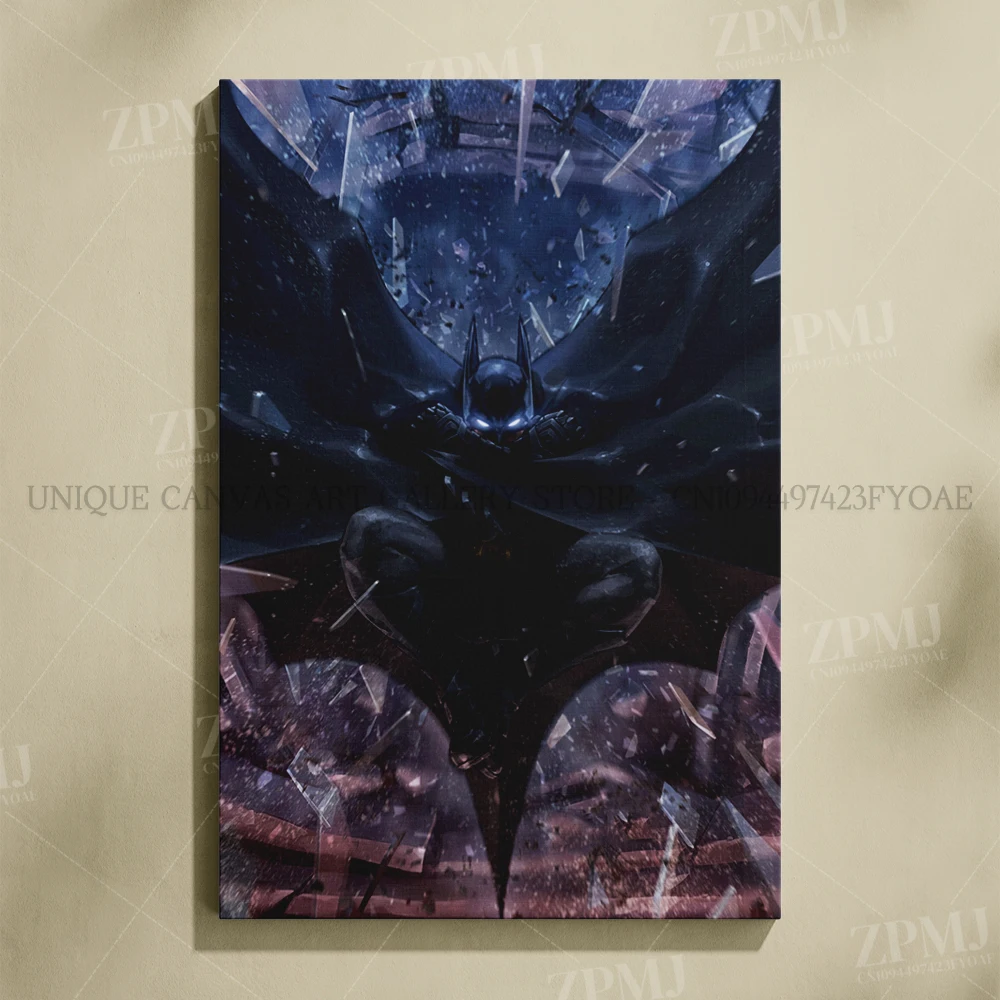 Justice League Superhero Batman Wall Art - Canvas Home Decor Poster Prints