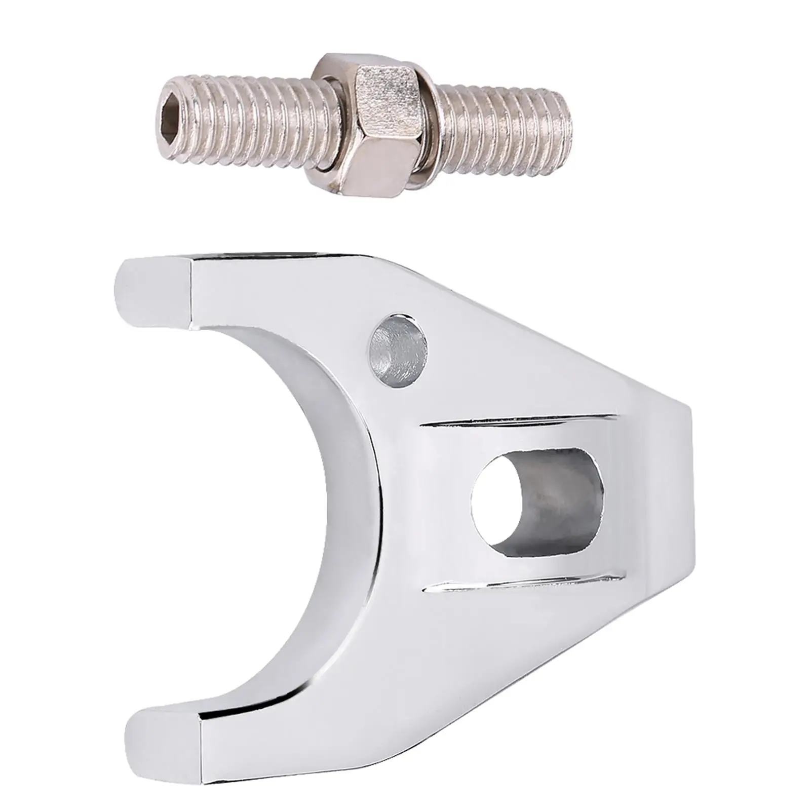 Chrome Steel Distributor Clamp Hold Down with Screw for sbc bbc Replacement for distributors V8 V6 Engine