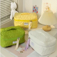 New Flower Pattern Women Makeup Bag Toiletries Cosmetic Organizer Zipper Bag Travel Wash Pouch Cosmetic Bag Female Make Up Bags 1