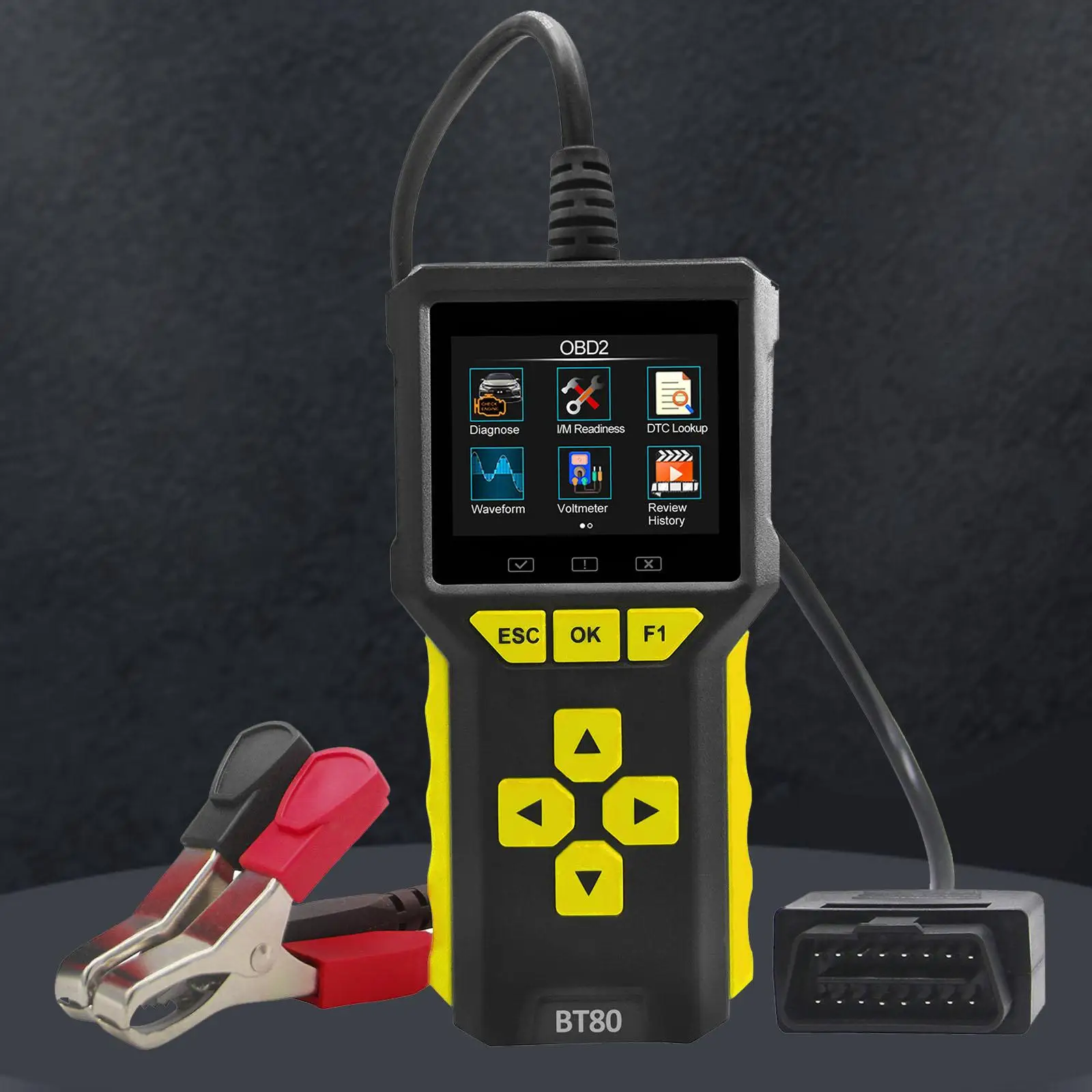 

Универсальный 2-в-1 OBD2 сканер, 11 языков, дисплей, Вольтметр для транспортных средств, экран 3,2 дюйма, прямая передача данных, универсальный считыватель кодов