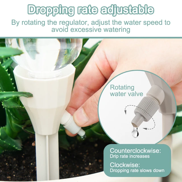 3/6/12Db Autó Öntözési Csepegők Self-Öntözőkészletek Spikes Drip Öntözőrendszer Lassú Kiadás A Növénykert Beltéri Kültéri - Image 3