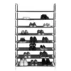 100cm 8-Layer Steel Shoe Rack - Large Capacity Non-Woven Fabric Organizer in Black 3