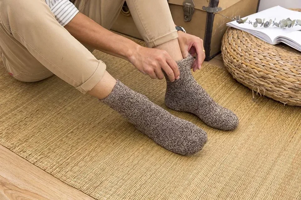 Mens Winter Merino Wool Socks - Thick Warm Cashmere 3 Pair Set